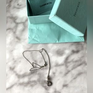 Tiffany Nature rose and peal necklace